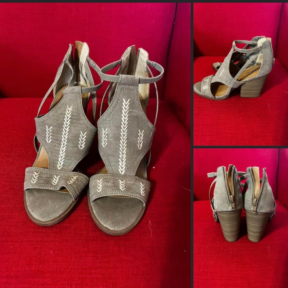 Maurice’s open toed heeled sandals